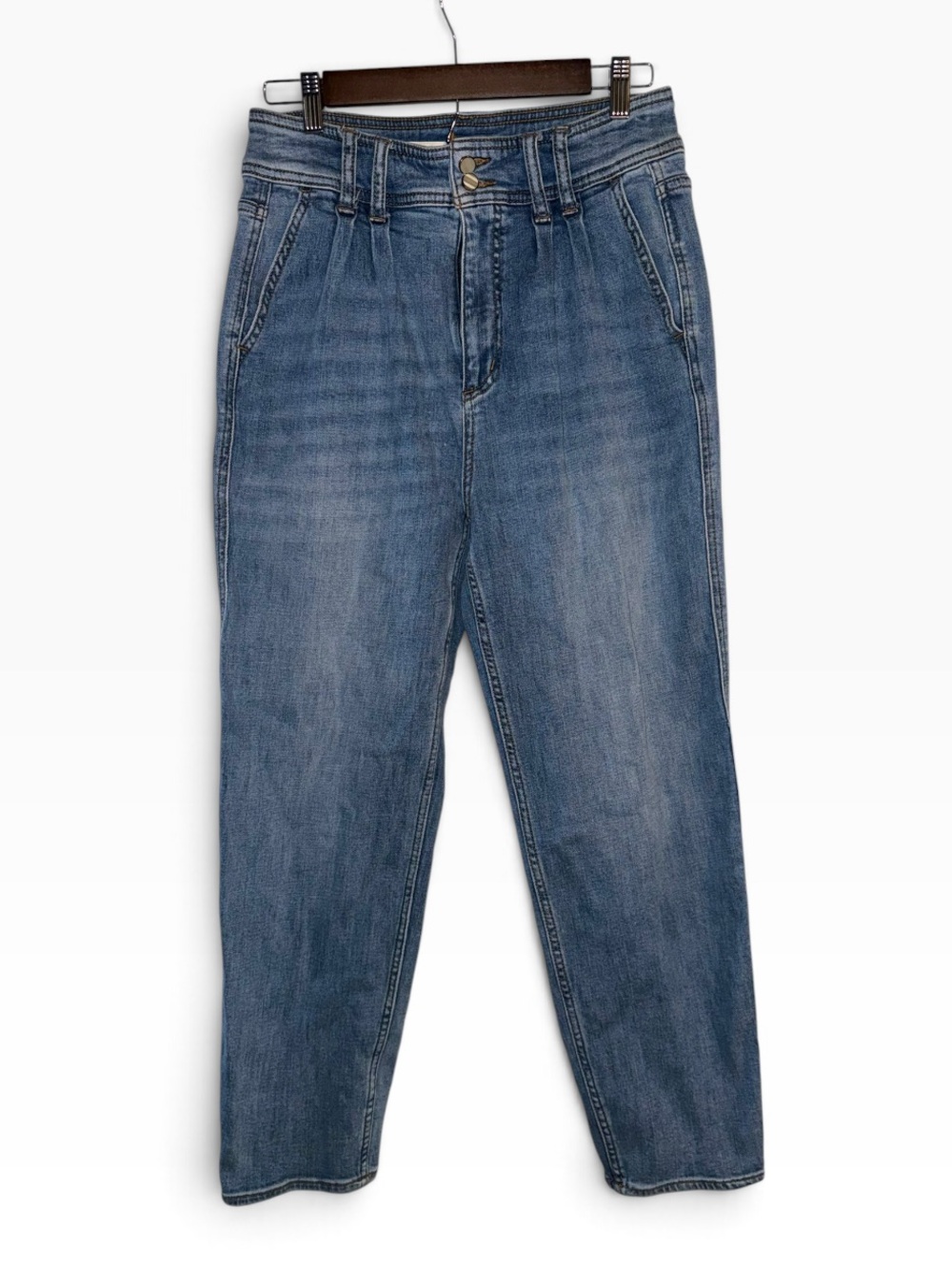 Pilcro by Anthropologie Double Button Straight Leg Jeans Size 27
